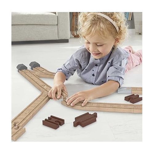  Thomas & Friends Wooden Railway Toy Track Set, Expansion Clackety Track Pack, 22 Wood Pieces for Preschool Kids Ages 3+ Years? (Amazon Exclusive)