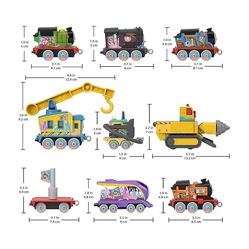  Thomas & Friends Diecast Toy Train Set Mystery of Lookout Mountain Track Playset with 7 Push-Along Engines for Kids Ages 3+ Years