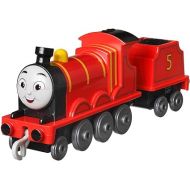 Thomas & Friends Fisher-Price die-cast Push-Along James Toy Train Engine for Preschool Kids Ages 3+