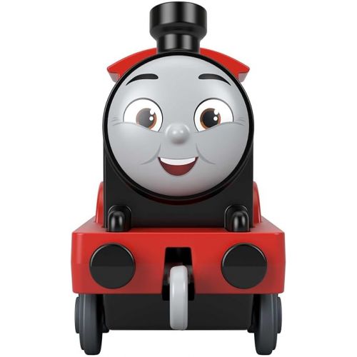  Thomas & Friends Fisher-Price die-cast Push-Along James Toy Train Engine for Preschool Kids Ages 3+