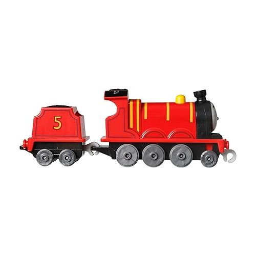  Thomas & Friends Fisher-Price die-cast Push-Along James Toy Train Engine for Preschool Kids Ages 3+