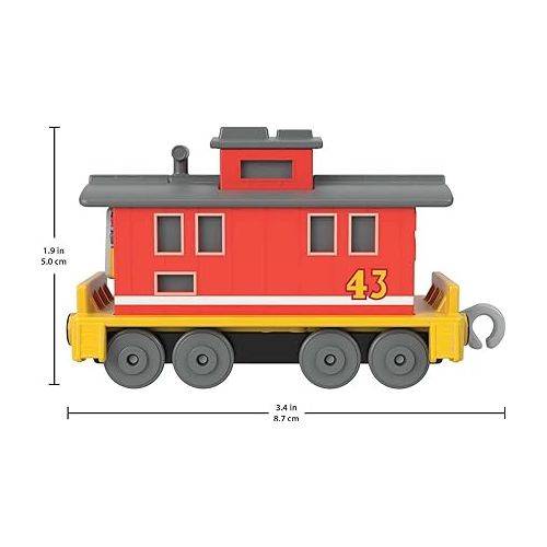  Thomas & Friends Toy Train, Brake Car Bruno Diecast Metal Push-Along Vehicle for Preschool Pretend Play Ages 3+ Years