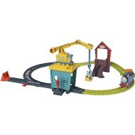 Thomas & Friends Motorized Toy Train Set Fix 'em Up Friends with Carly the Crane, Sandy the Rail Speeder & Thomas for Preschool Kids Ages 3+ Years ?