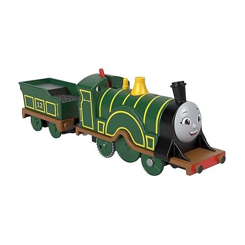  Thomas & Friends Motorized Toy Train Emily Battery-Powered Engine with Tender for Preschool Pretend Play Ages 3+ Years