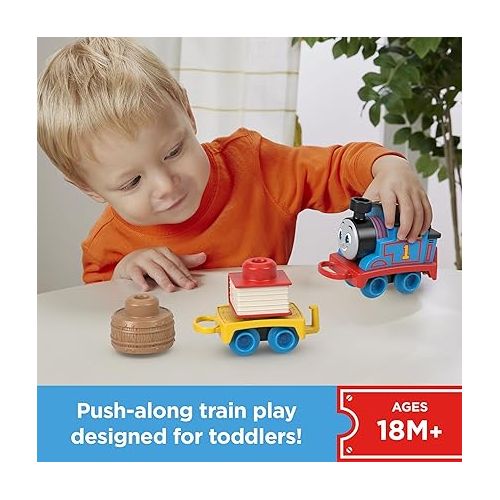  Thomas & Friends Toddler Toy My First Thomas Push-Along Train with Stacking Cargo for Kids Ages 18+ Months