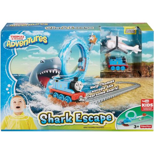 피셔프라이스 [아마존베스트]Fisher-Price Thomas & Friends Adventures, Shark Escape Train Playset