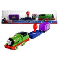 Thomas & Friends Fisher Price Year 2011 Thomas and Friends Greatest Moments Series As Seen On DVD Trackmaster Motorized Railway Battery Powered Tank Engine 3 Pack Train Set - UP, UP & AWAY PERCY wi