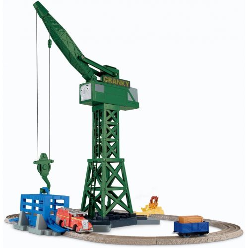  Thomas & Friends Thomas the Train: TrackMaster Cranky and Flynn Save the Day Playset