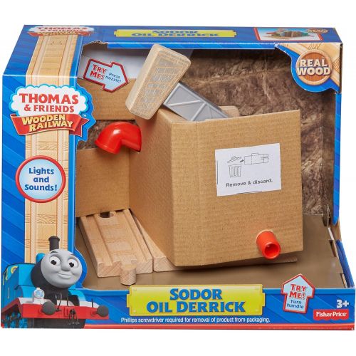  Fisher-Price Thomas & Friends Wooden Railway, Sodor Oil Derrick - Battery Operated