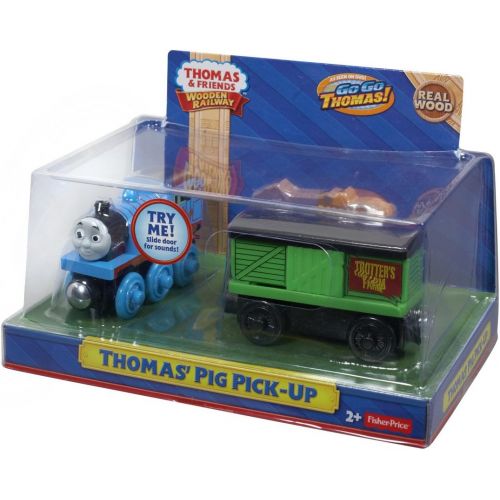  Fisher-Price Thomas & Friends Wooden Railway, Thomas Pig Pick-Up