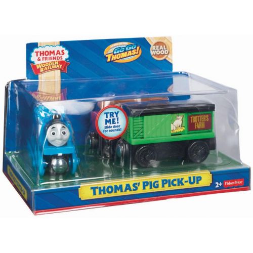  Fisher-Price Thomas & Friends Wooden Railway, Thomas Pig Pick-Up