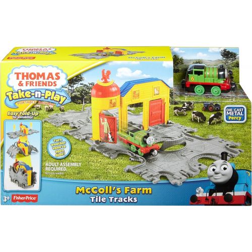  Fisher-Price Thomas & Friends Take-n-Play, McColls Farm Tile Tracks Train Set