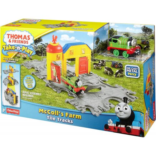  Fisher-Price Thomas & Friends Take-n-Play, McColls Farm Tile Tracks Train Set
