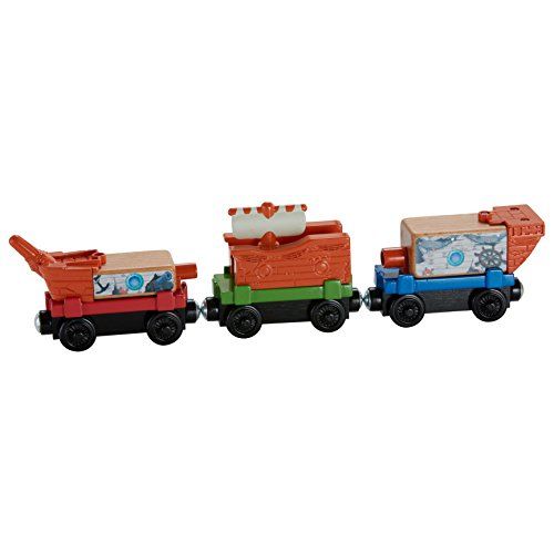  Fisher-Price Thomas & Friends Wooden Railway, Pirate Ship Delivery Train Set