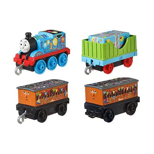  Fisher-Price Thomas & Friends Celebration/Birthday Push Along, 4 Pack