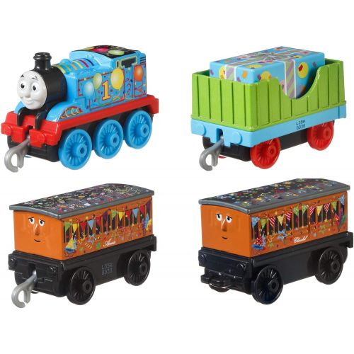  Fisher-Price Thomas & Friends Celebration/Birthday Push Along, 4 Pack