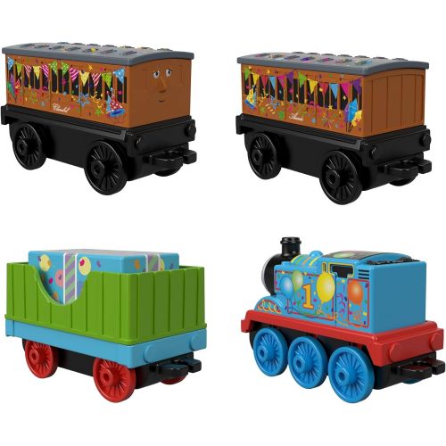  Fisher-Price Thomas & Friends Celebration/Birthday Push Along, 4 Pack