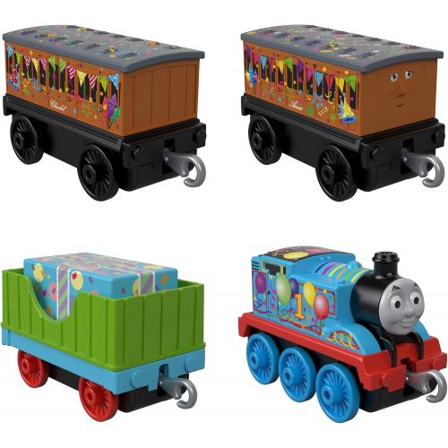  Fisher-Price Thomas & Friends Celebration/Birthday Push Along, 4 Pack