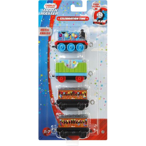  Fisher-Price Thomas & Friends Celebration/Birthday Push Along, 4 Pack