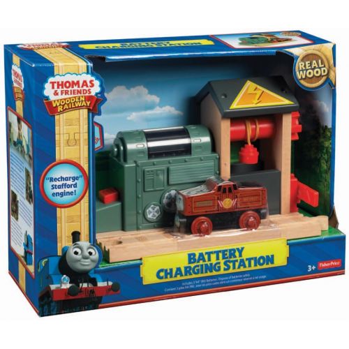  Fisher-Price Thomas & Friends Wooden Railway, Battery Charging Station - Battery Operated