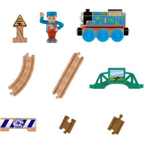  Fisher-Price Thomas & Friends Wood, 5-in-1 Builder Set