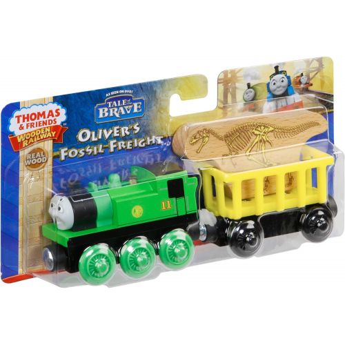  Fisher-Price Thomas & Friends Wooden Railway, Olivers Fossil Freight (Tale of The Brave) (2-Pack)