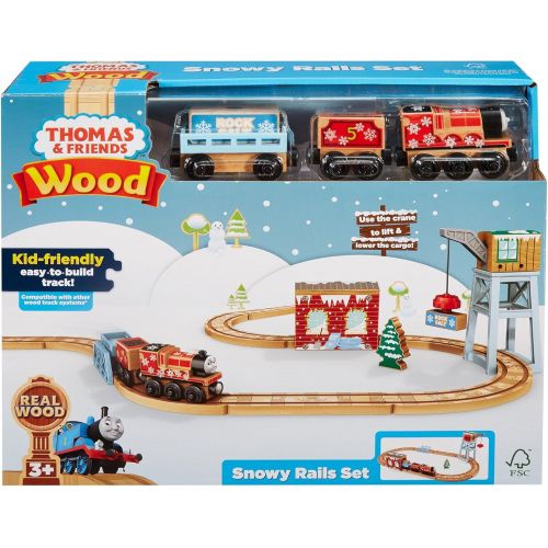  Fisher-Price Thomas & Friends Wood, Snowy Rails Set