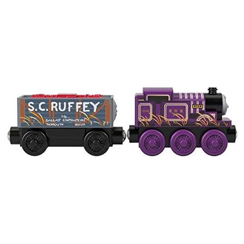  Thomas & Friends Fisher-Price Wood Ryan Engine & S.C. Ruffey Cargo Set