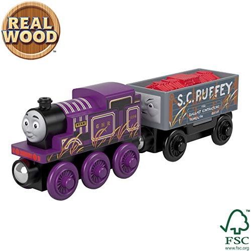  Thomas & Friends Fisher-Price Wood Ryan Engine & S.C. Ruffey Cargo Set