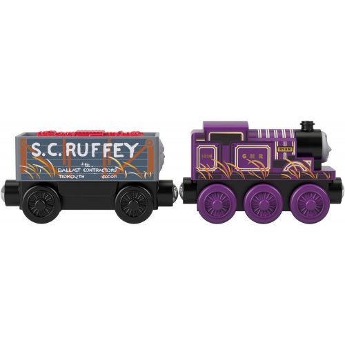  Thomas & Friends Fisher-Price Wood Ryan Engine & S.C. Ruffey Cargo Set