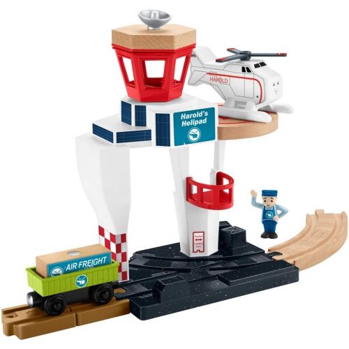  Thomas & Friends Fisher-Price Wood Harolds Helipad Playset