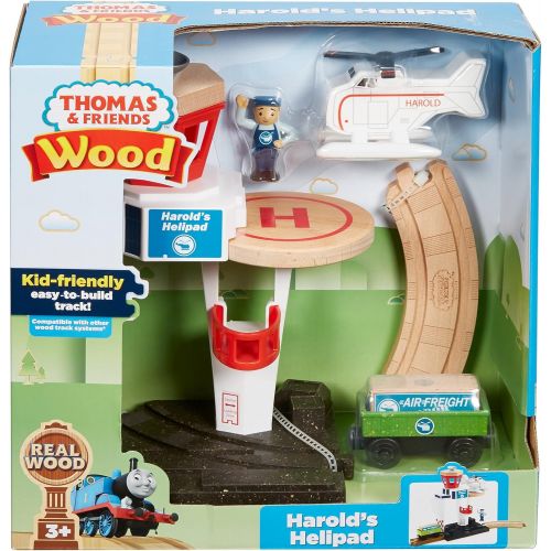  Thomas & Friends Fisher-Price Wood Harolds Helipad Playset