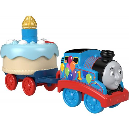  Thomas & Friends Fisher-Price Birthday Wish Thomas, Musical Push-Along Toy Train