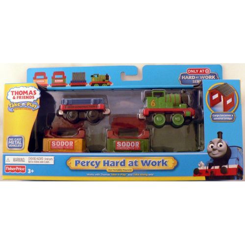  토마스와친구들 기차 장난감Thomas & Friends Thomas take along Percy Hard at Work 4 pack [Toy]