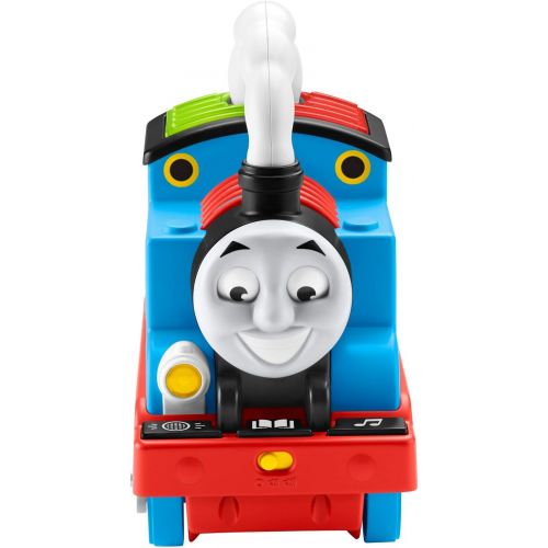  토마스와친구들 기차 장난감Fisher-Price Thomas & Friends Storytime Thomas - UK English Edition, Interactive Push-Along Train with Lights, Music and Stories for Preschool Kids