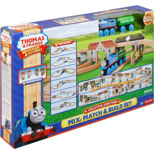  토마스와친구들 기차 장난감Thomas & Friends Wooden Railway, Creative Junction Mix, Match & Build