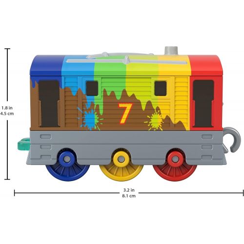 토마스와친구들 기차 장난감Thomas & Friends Thomas, Toby & Harold Set ? Push-Along Rainbow Train Engines and Helicopter Vehicle for Preschool Kids Ages 3 Years and Up