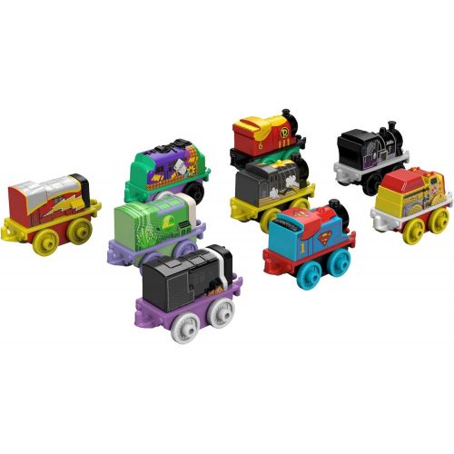  토마스와친구들 기차 장난감Fisher-Price Thomas & Friends MINIS, DC Super Friends #1 (9-Pack)