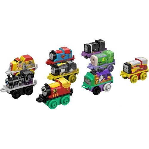  토마스와친구들 기차 장난감Fisher-Price Thomas & Friends MINIS, DC Super Friends #1 (9-Pack)