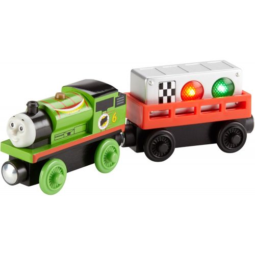  토마스와친구들 기차 장난감Thomas & Friends Wooden Railway, Ready, Set, Race Percy