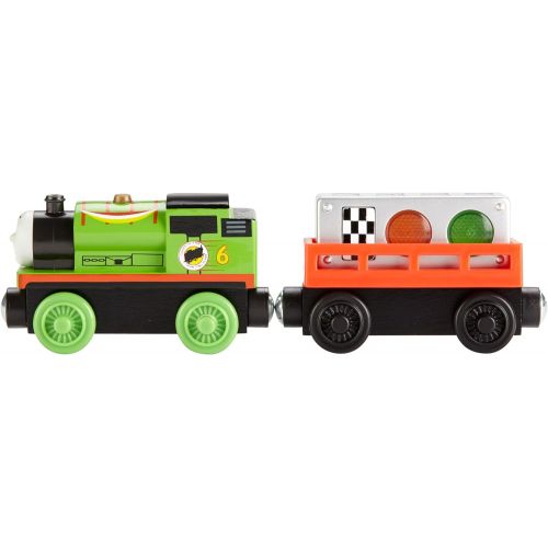  토마스와친구들 기차 장난감Thomas & Friends Wooden Railway, Ready, Set, Race Percy