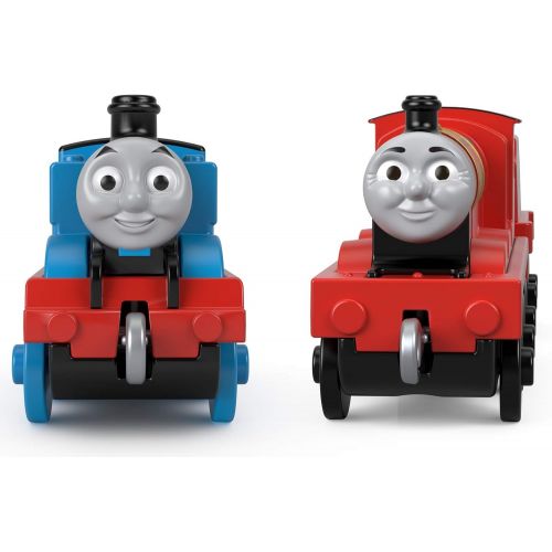  토마스와친구들 기차 장난감Thomas & Friends - Thomas & James Set of 2 Push-Along Train Engines for Preschool Kids Ages 3 Years and Up