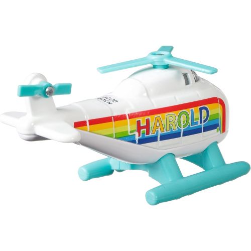  토마스와친구들 기차 장난감Thomas & Friends Fisher-Price Rainbow Harold Push-Along Toy Helicopter for Preschool Kids Ages 3 Years and Up