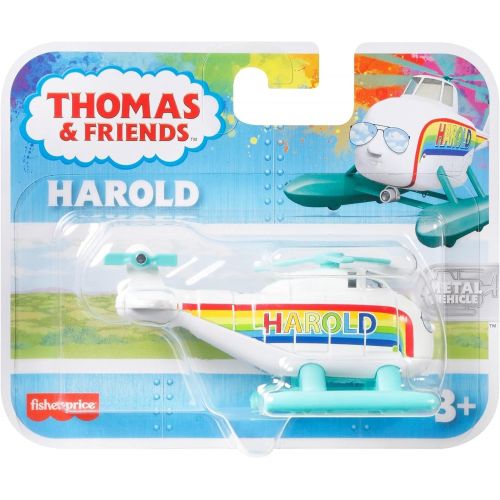  토마스와친구들 기차 장난감Thomas & Friends Fisher-Price Rainbow Harold Push-Along Toy Helicopter for Preschool Kids Ages 3 Years and Up