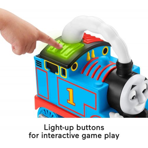  토마스와친구들 기차 장난감Thomas & Friends Storytime Thomas, interactive push-along train with lights, music and stories for toddlers and preschool kids ages 2 years and older, Multicolor, GPD83