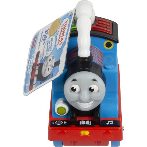  토마스와친구들 기차 장난감Thomas & Friends Storytime Thomas, interactive push-along train with lights, music and stories for toddlers and preschool kids ages 2 years and older, Multicolor, GPD83