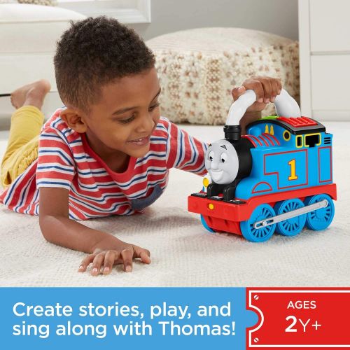  토마스와친구들 기차 장난감Thomas & Friends Storytime Thomas, interactive push-along train with lights, music and stories for toddlers and preschool kids ages 2 years and older, Multicolor, GPD83