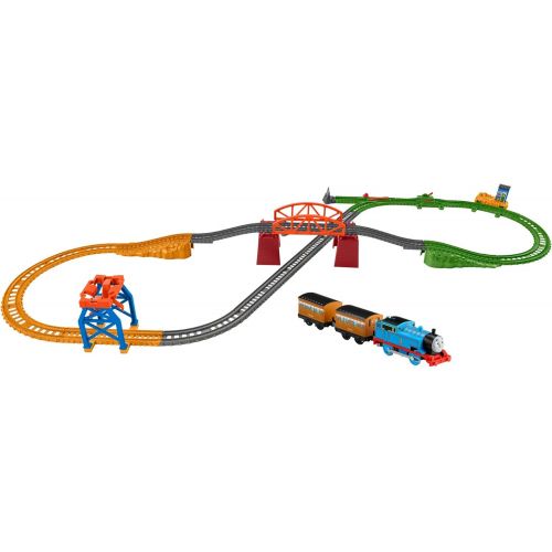  토마스와친구들 기차 장난감Thomas & Friends GPD88 Thomas and Friends Fisher-Price 3-in-1 Package Pickup, Multi-Colour