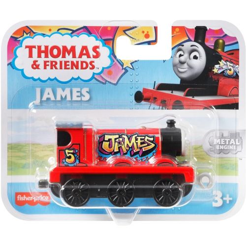  토마스와친구들 기차 장난감Thomas & Friends Graffiti James Push-Along Train Engine for Preschool Kids Ages 3 Years and Up