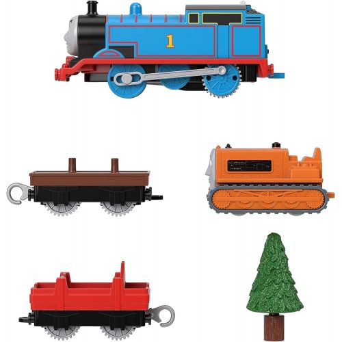  토마스와친구들 기차 장난감Thomas & Friends Thomas & Terence, battery-powered motorized toy train for preschool kids ages 3 years and up